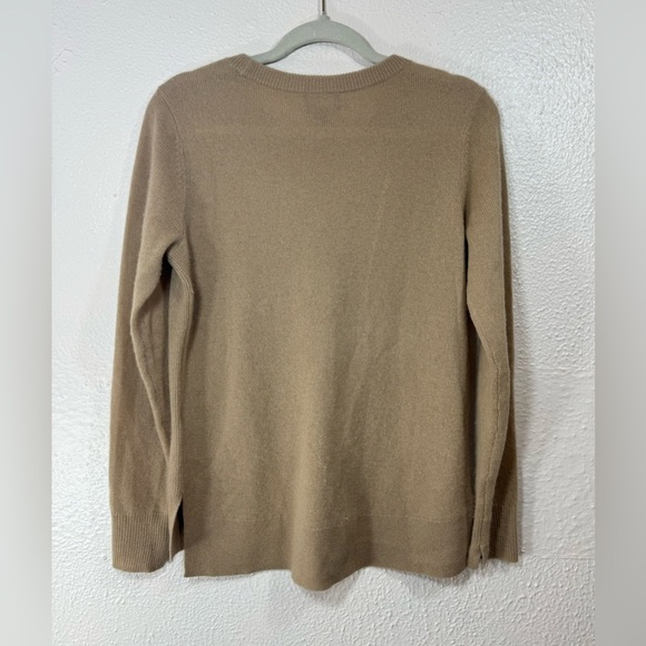 Halogen 100% Cashmere Crewneck Pullover Sweater Women’s Small Neutral Tone Cozy - Picture 11 of 13